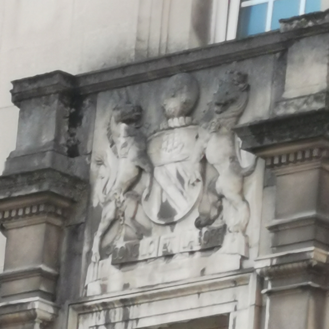 Manchester coat of arms and bees at Bootle Street Police Station