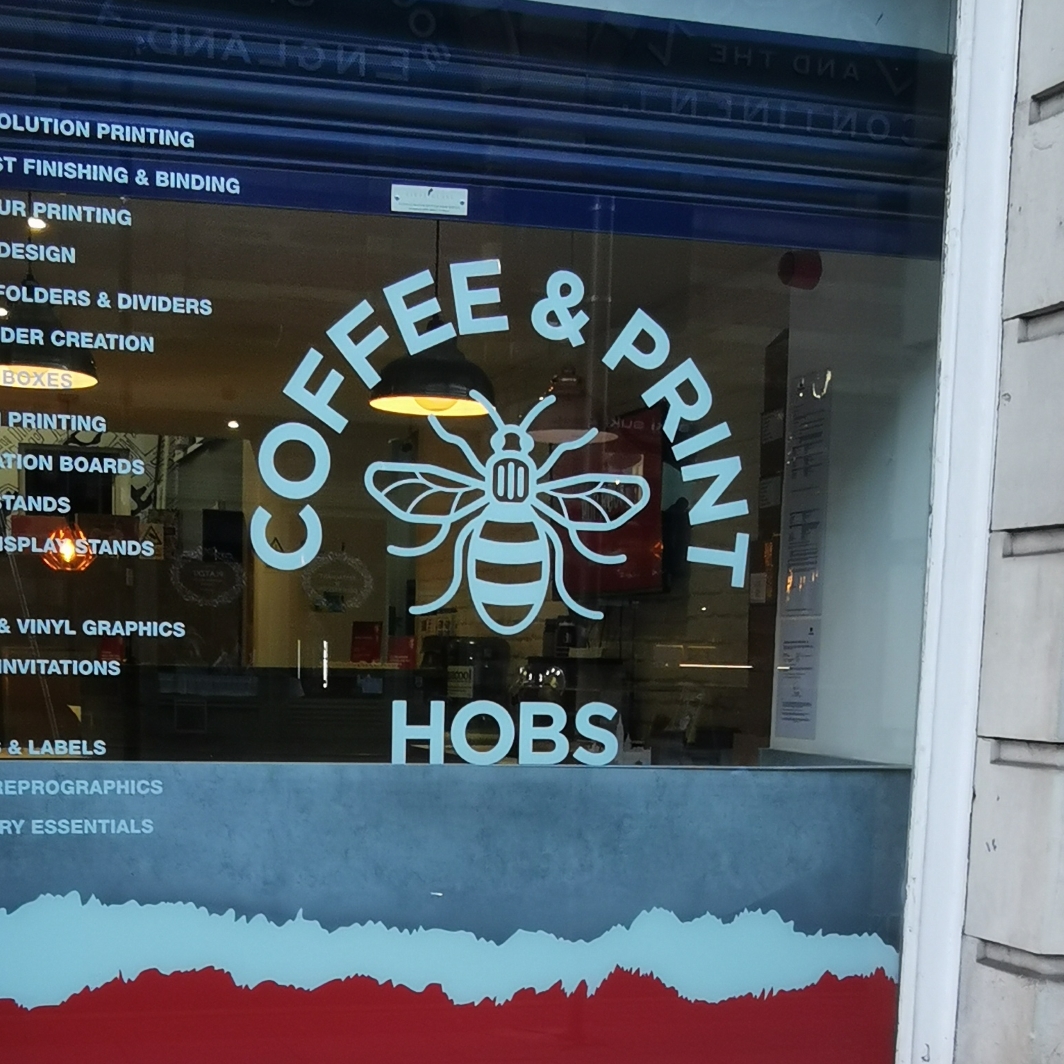 Manchester bee at Hobs, Deansgate