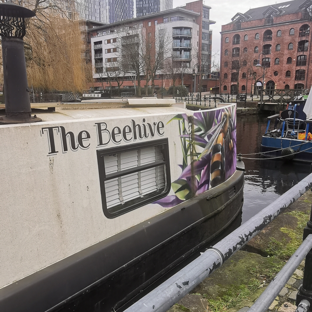 The Beehive canal boat on the Bridgewater Canal, Castlefield