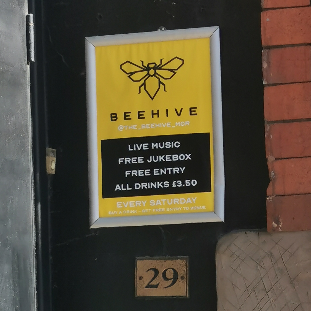 Bee at The Beehive At Venue, 29 Jackson's Row