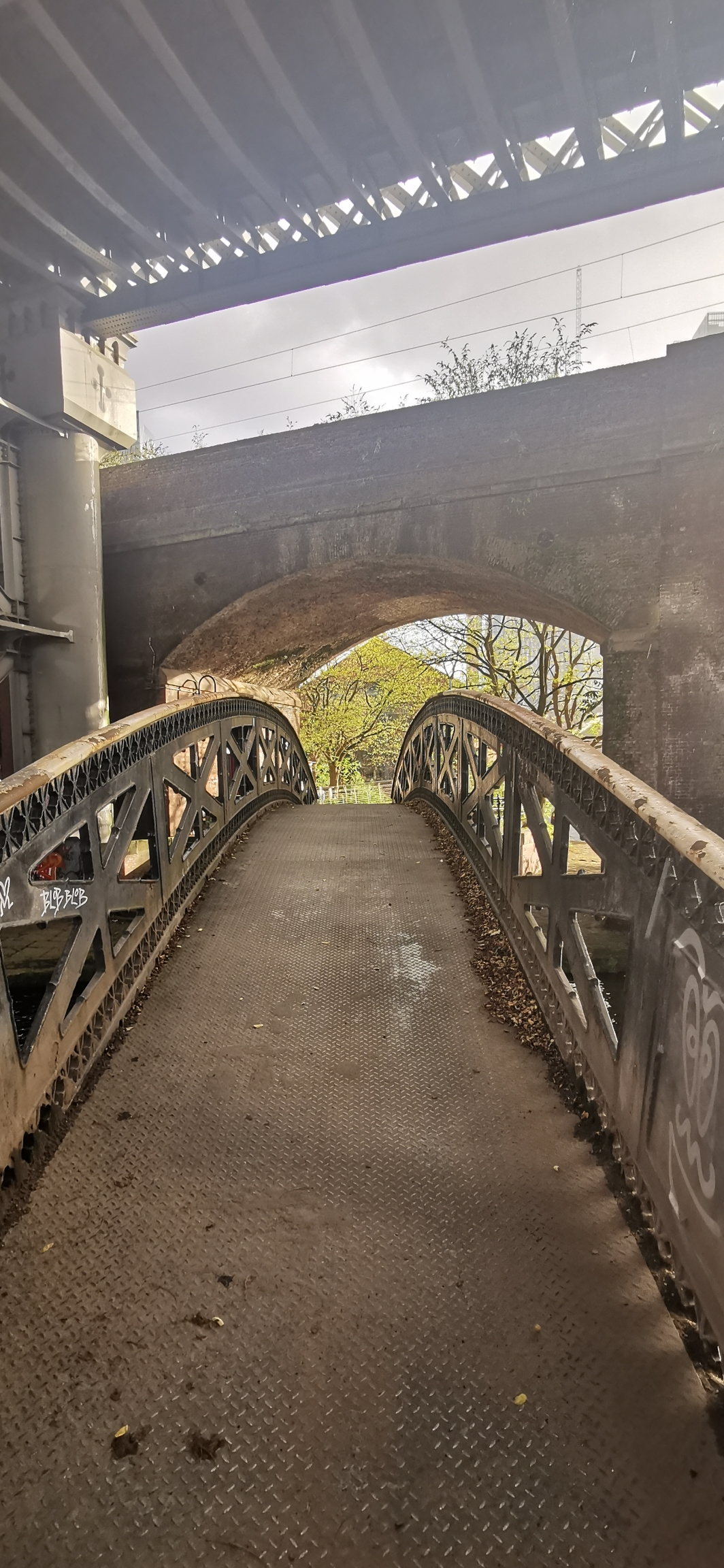 Photo taken between Castlefield Urban Heritage Park and Castlefield Viaduct